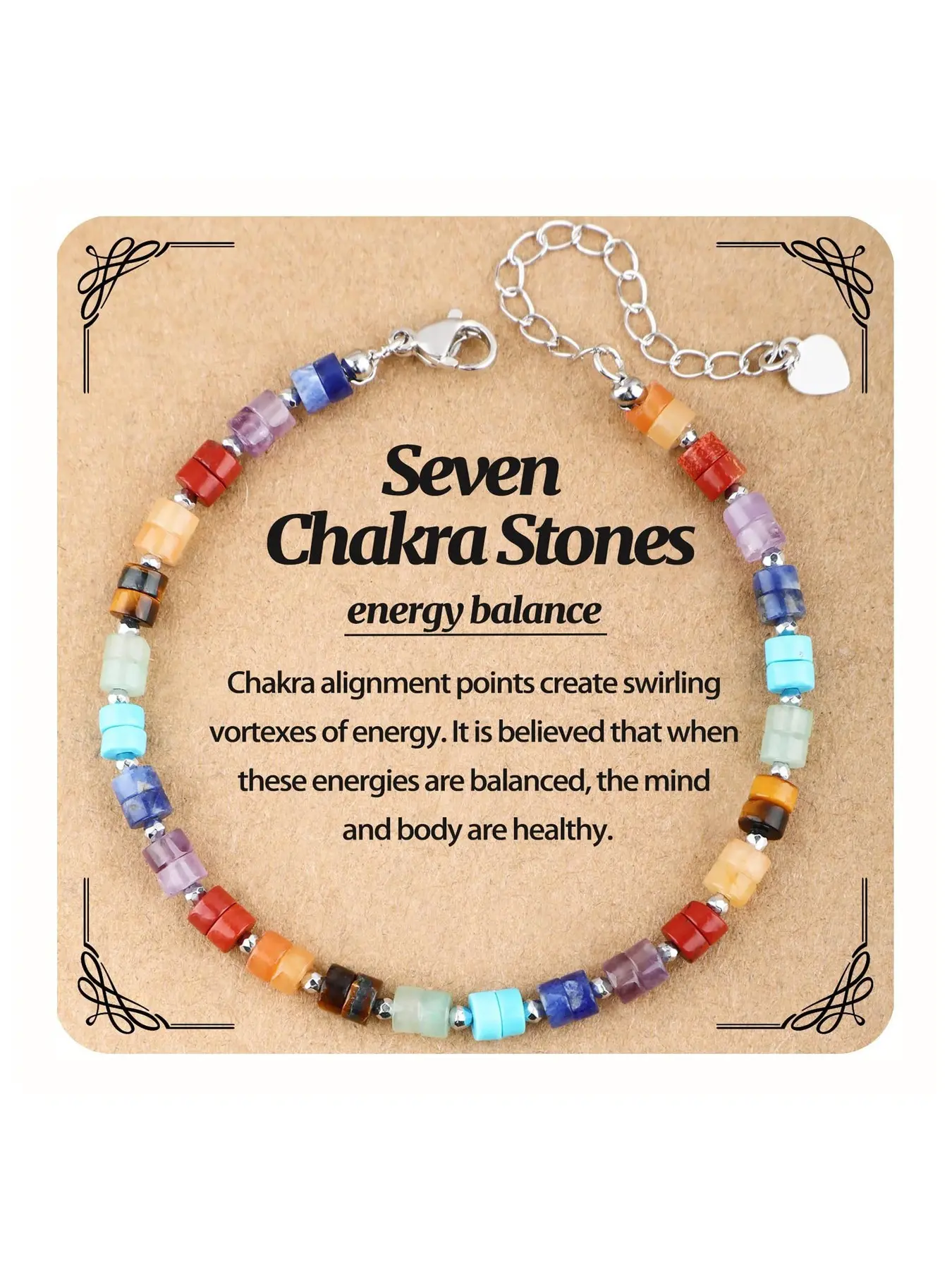Women's Versatile Stackable Natural Stone Adjustable Bestselling Bracelets & Jewelry, Meditation Energy Healing Color Chakra Beaded Bracelets, Peaceful Energy Balancing Commemorative Wristbands, Daily Commute Stackable Accessories