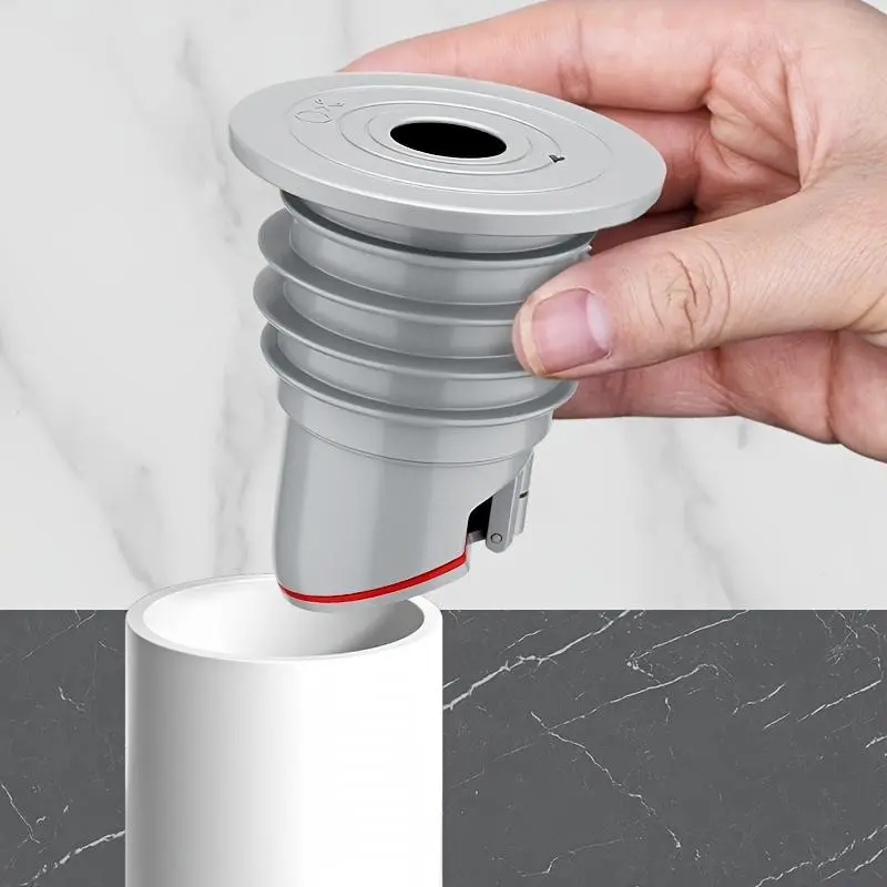 Adjustable Sewer Deodorant Seal Ring, Silicone Floor Drain Anti-Odor Core, Universal Pipe Anti-Backflow Insect Proof Sink Drainage Seal Plug for Bathroom Kitchen Sewer Pipe Bathroom Drain Stopper
