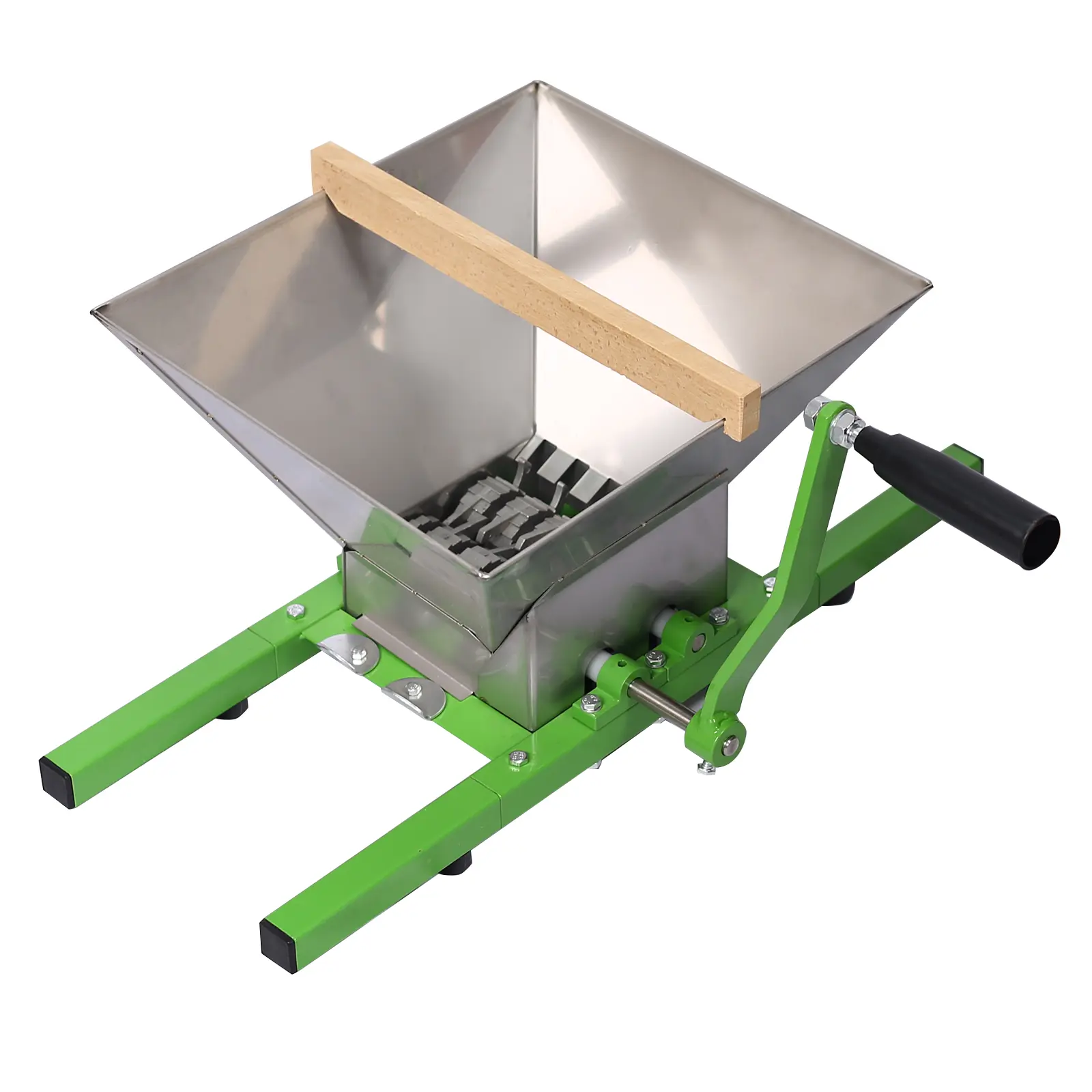 ARCH 7L Manual Fruit Juicer Grinder Crusher for Apple Cider Pressing, Heavy Duty Stainless Steel Portable Fruit Scratter, Large Capacity 1.8 Gallon, Green, Easy to Use for Hard Fruits, Kitchen Tool, Green Color Options, Steel Material