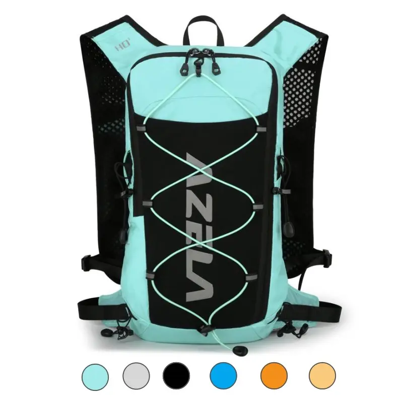 AZELA Hydration Running Vest Backpack Unisex Breathable Sports Pack with Multi Storage Pockets for Off-Road Run Cycling Hiking Camping
