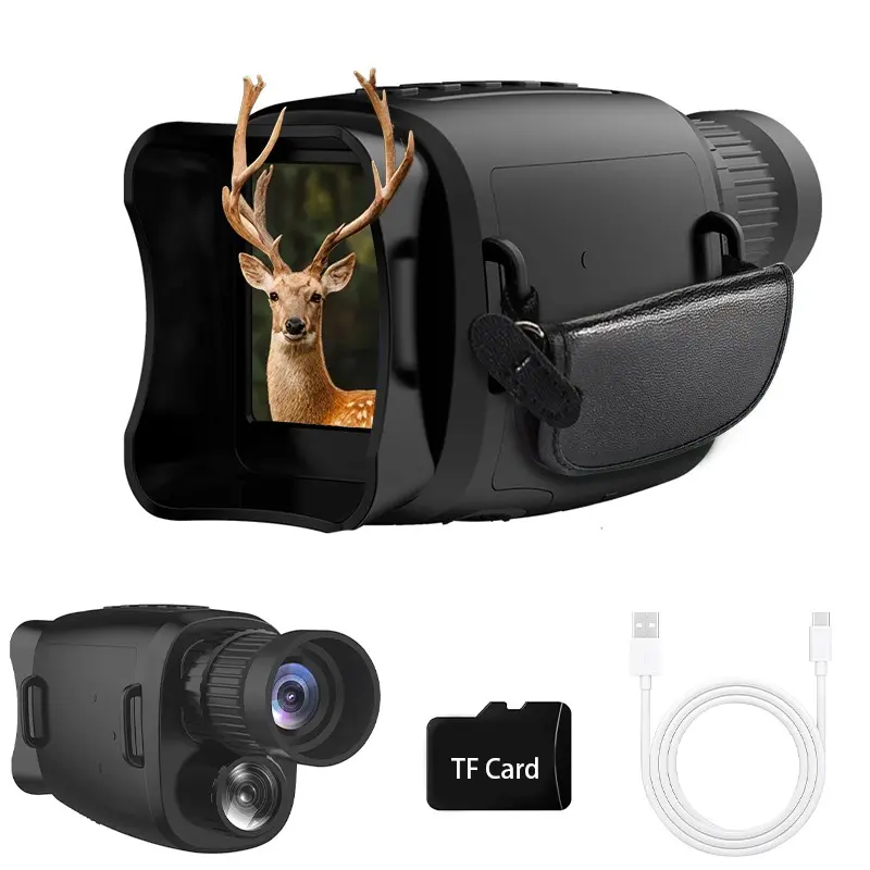 Night Vision Monocular , 1 Box Infrared Digital HD 1080P LED Light, 2.0 Inch TFT Screen, 16X Zoom, Outdoor Exploration Equipment