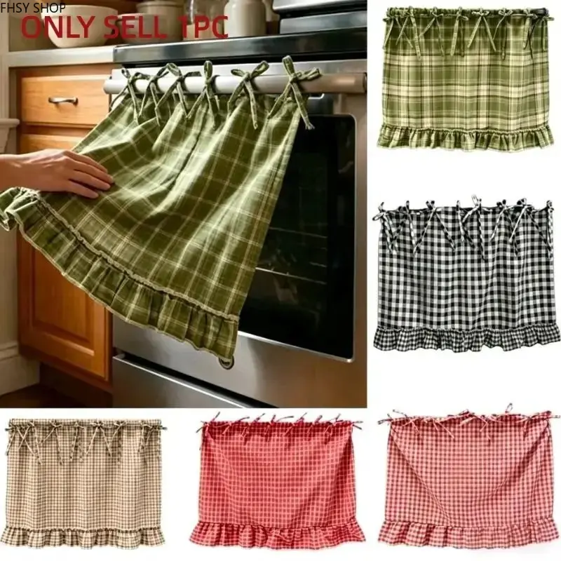 Farmhouse Striped Heat-Resistant Fabric Appliance Cover - Easy-Hang Rustic Kitchen Household Accessory for Stove, Washing Machine & Dishwasher, Vintage Home Decor, Washing Machine Cover, Home Cooking, Household Dust Cover