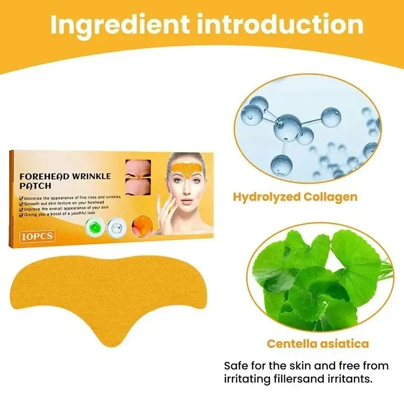 Forehead Wrinkle Patch Lifts Face and Tightens Skin, Forehead Wrinkle Reducing and Smoothing Facial Patch, Skincare Treatment