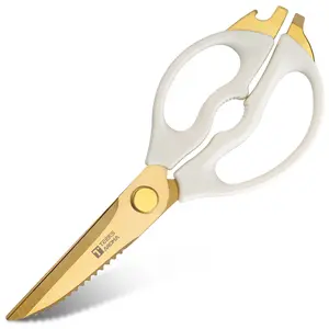 Multi-Functional Kitchen Shears Set, Heavy Duty Stainless Steel Blade Scissors With Soft Handle, Stylish For Everyday Use Convenient Cooking Utensils Tools&Gadgets For Real Daily Cooking, Professional Kitchen Use & Outdoor Barbecue, Practical Kitchen Gift