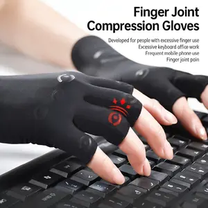 1Pair All-Around Compression Arthritis Gloves for Women for Pain,Carpal Tunnel Relief Gloves for Men,Hand Compression Gloves for Crocheting, Rheumatoid Arthritis