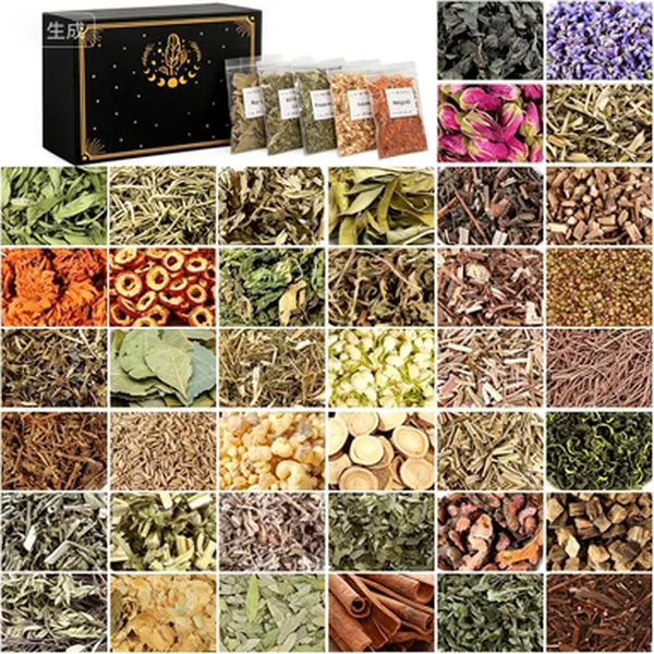 Herbal Ritual Kit 40 Pack - Dried Herbs and Flowers for Spellwork - Witchcraft Supplies for Altar, Wiccan, and Pagan Use - Ritual Herbs for Candle Making, Soap Making, and Magic Craft - Starter Herb Set for Beginners