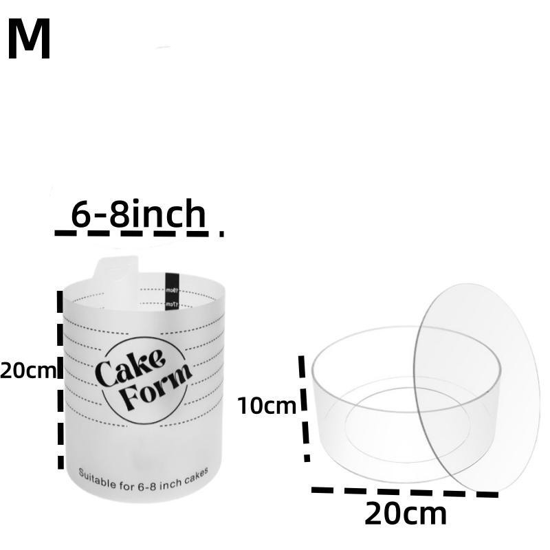 Round Adjustable Cake Ring Mold Retractable Fondant Tools Mousse Cake Ring Acrylic Circle Baking Ring DIY Mousse Cake Form