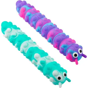 Suction Pop Fidget Toy, Relax and Pressure Relief Toys, 3D Squeeze Anti-Pressure Popper Sensory Toys for Kids and Adults(Purple & Mint)fidget toys