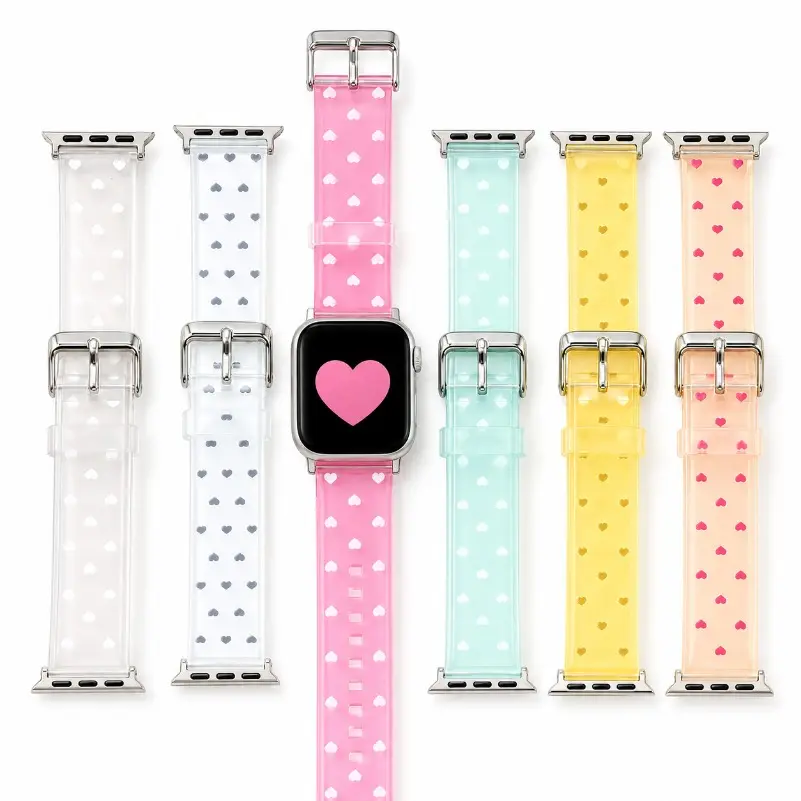 Polka Dot TPU Watch Band - Lightweight Flexible Replacement Strap for Series 8-11, SE and Ultra Smartwatches, Summer Daily Wear