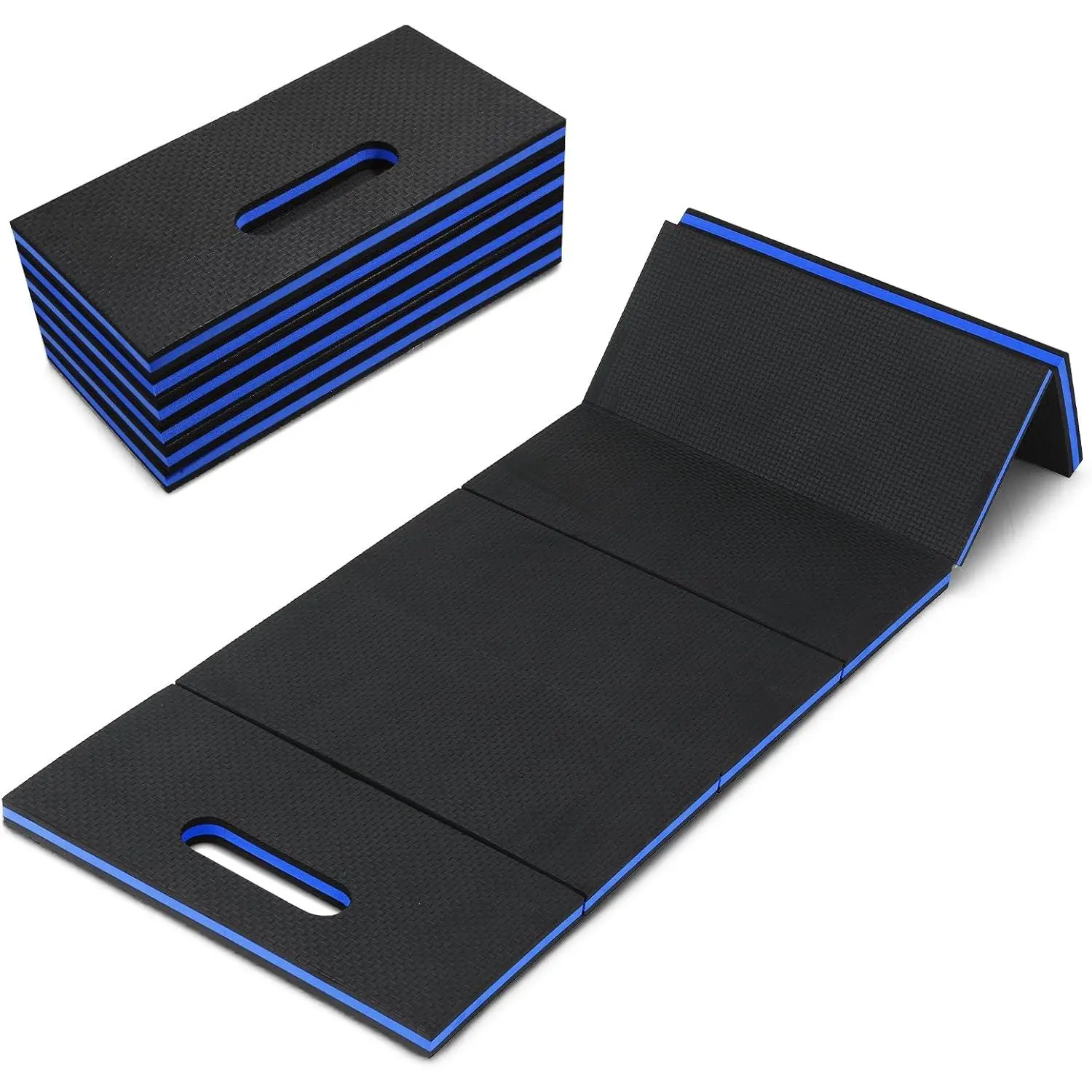 Foldable EVA Mat with Carrying Handle, 2.5cm Thick  Cushion Kneeling Pad High Density Water Resistant Anti Slip  Mat for Workout Exercise Mechanic Garages Picnics Gardening Camping Gym