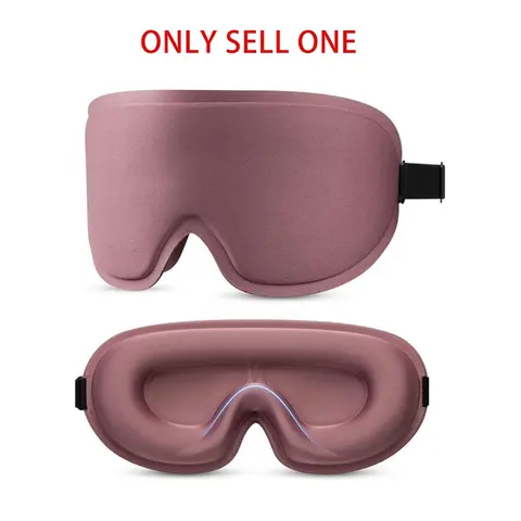 3D Deep Contoured Sleep Mask with Nose Pad Design, Adjustable Breathable Eye Mask for Sleeping, Yoga & Traveling, Portable Sleep Aid Product, Multiple Colors Available, Eye Covers for Sleeping, Eyemasks for Sleeping
