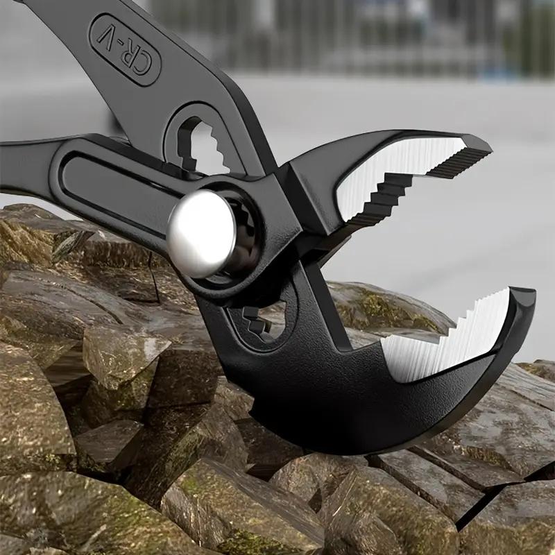 Quick Release Pump Pliers Set, Large & Small Adjustable Metal Pipe Clamp, Durable Heavy Duty Plastic Handle, DIY Plumbing Tool for Home Use