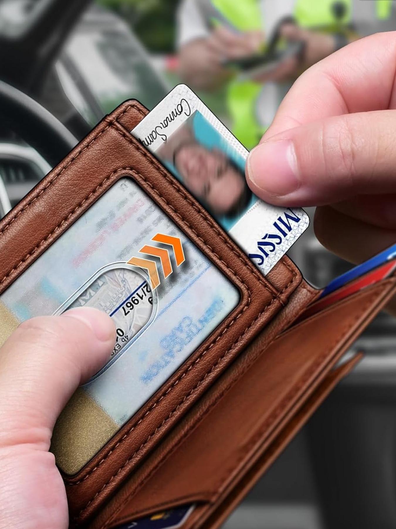 2026 New Magnetic Slim Wallet for Men, Leather Card Holder with Rfid Protection, Holds 12 Cards and Cash, Minimalist Design for Everyday Use