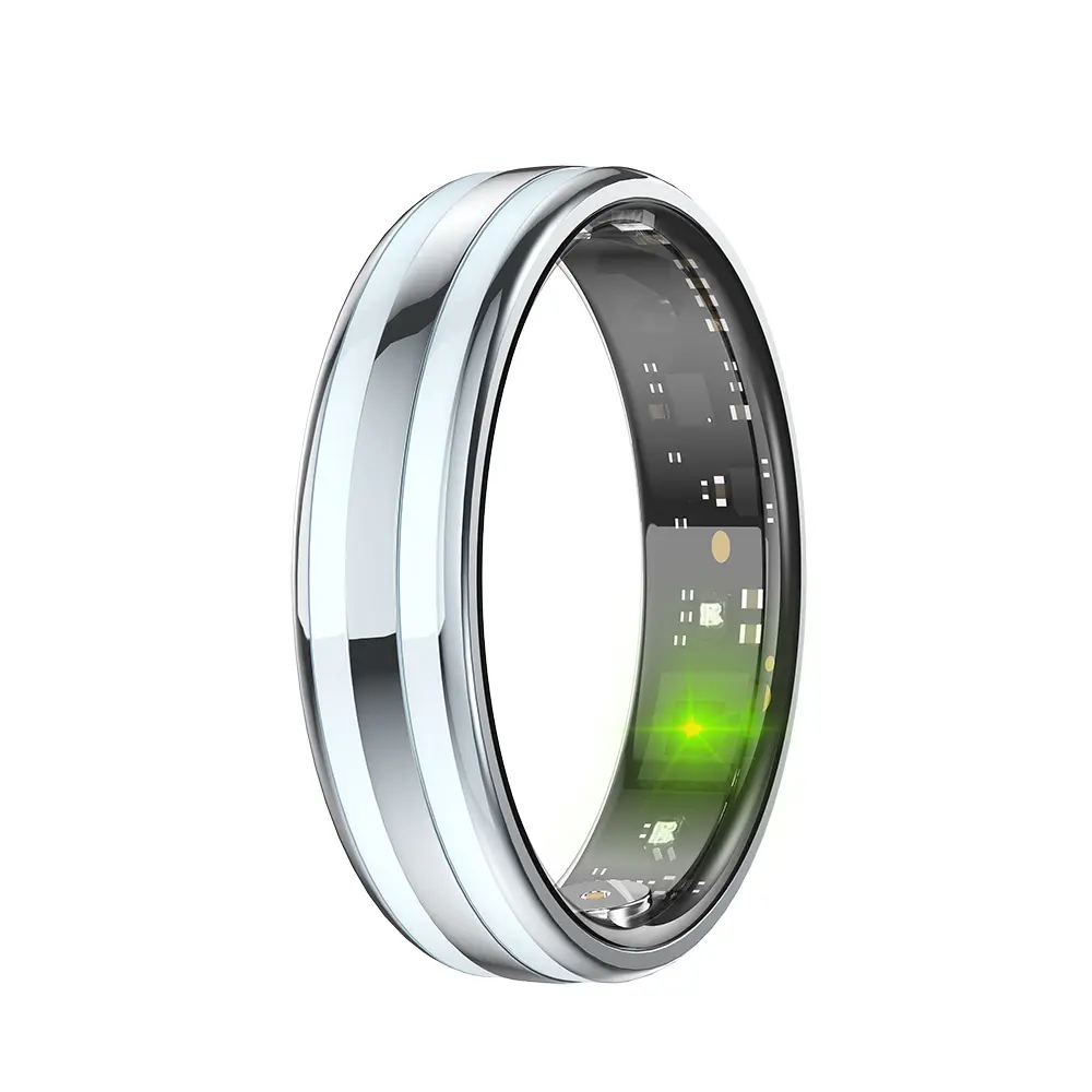 Magnetic Steel Smart Ring 3 - Mobile Fitness Tracker for Men/Women with 24/7 Sleep Tracking, Heart Rate Monitoring, Activity Tracking, Stress & Cycle Insights, Family Care Mode, No Subscription, Android & iOS Compatible, Waterproof Wearable Device, Sleep