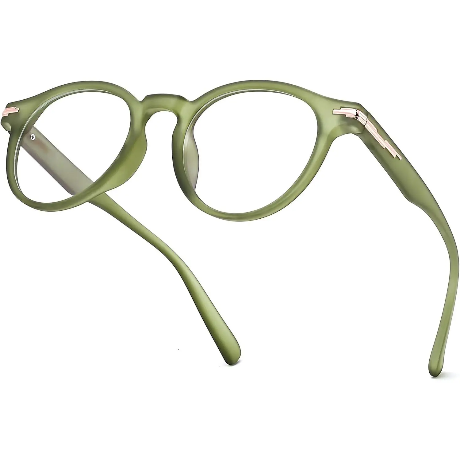 Unisex Retro Round Frame Blue Light Blocking Glasses B0469 - TR90 Frame, UV400 Shield, Anti-Glare, Eyestrain Reduction for Phones/Computers, Stylish Eyewear