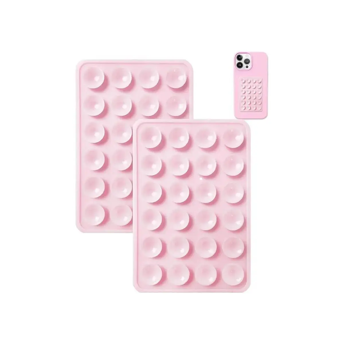 1Pcs Silicone Suction Phone Case Adhesive Mount Anti-Slip Hands-Free Phone
