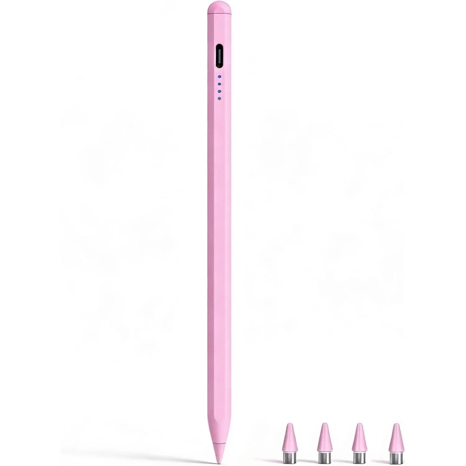 Capacitive Tip Stylus Pen Accessories for Galaxy Tab A11/A11+, A9/A9+, A8, A7 Lite - Universal Fit High Precision Digital Pen for Android & iOS Touchscreens, Tablet Drawing with 4 Tips (Pink)