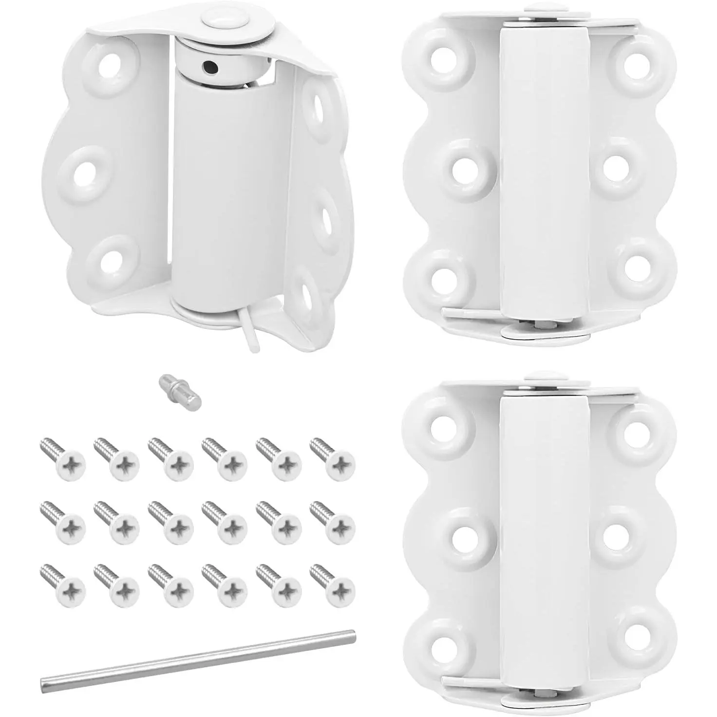 Screen Door Spring Hinge Set, 2-3/4"", Set Includes 2 Self-Closing Hinges & 1 Adjustable Self-Closing Hinge.