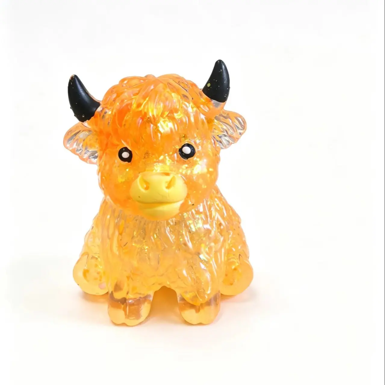 Stress Relief Cow Squishy Toy, Kawaii Soft Squeeze, Fun Interactive Fidget Tool, Fidget Animals, Perfect for Relaxing & Entertainment, Ideal Gift for Kids & Adults