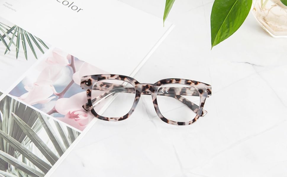 3 Pack Oversized Reading Glasses for Women Men with round Frame Fashion Blue Light Blocking Computer Readers