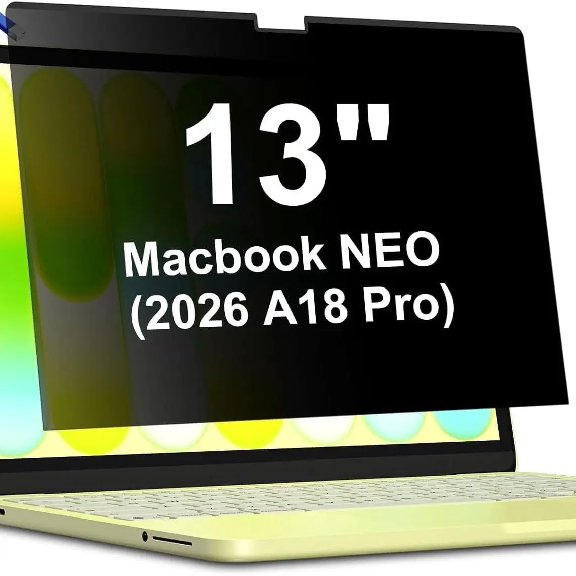 Neo 13inch Magnetic Privacy Screen Protector for Macbook A18 Pro, Anti Peeping, Anti Blue Light, Anti Glare, Removable Laptop Shield
