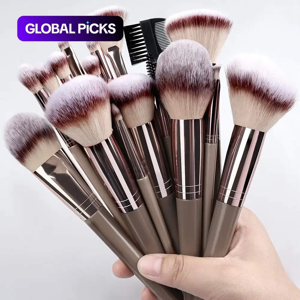 Professional Makeup Brush Set, Cosmetic Brush Set, Beauty Brush Set, Includes Foundation Brush, Eyelash Brush, Brow Brush, Eyeshadow Brush, Christmas Halloween Thanksgiving Gift, Makeup Blending Brushes, Makeup Brushes Kit
