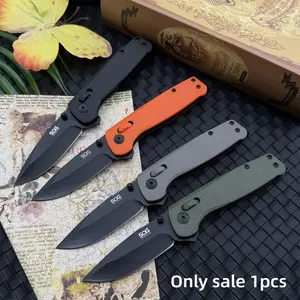 New Pocket Knife Folding Fishing Knife, Outdoor Camping Daily Carry Hiking Climbing Tool, Outdoor Tools, D2 Blade, Nylon Fiber Handle