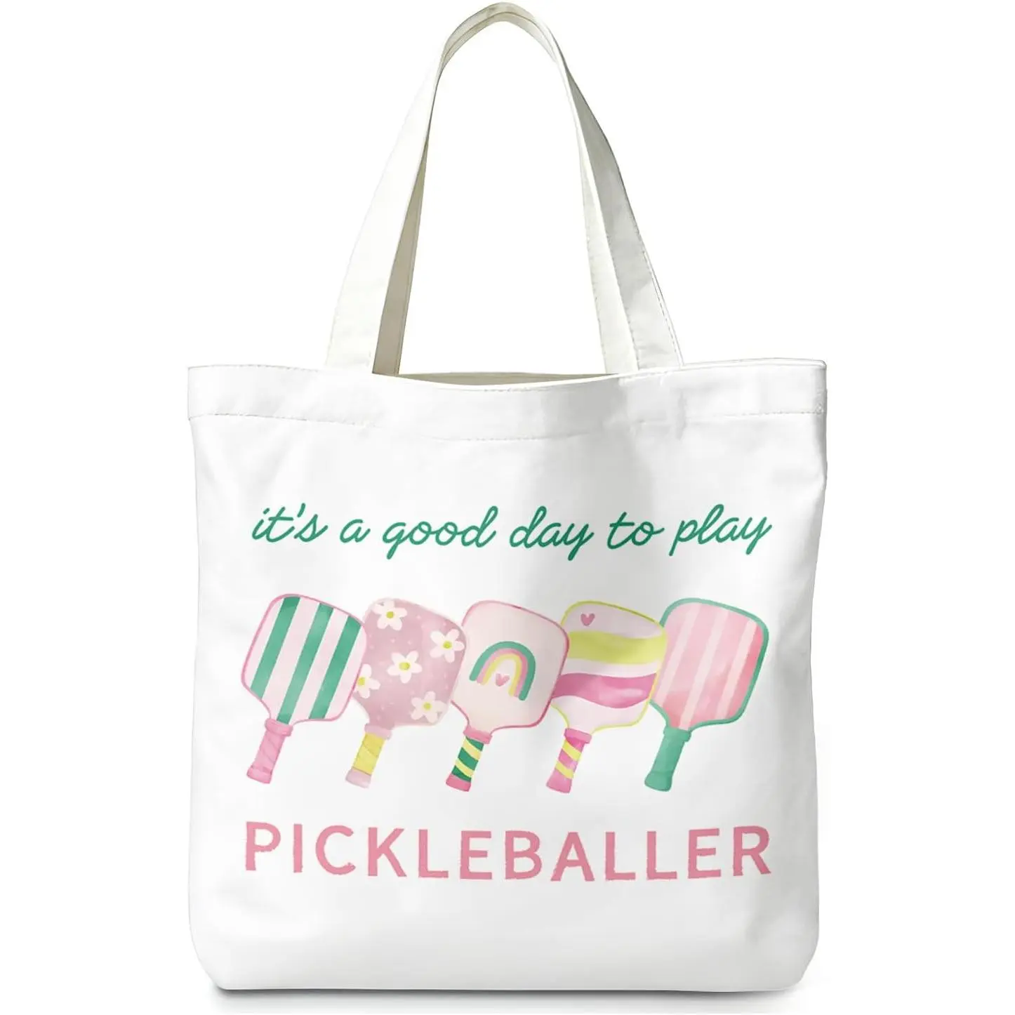 Pickleball Tote Bag for Women Men, pickleball accessories  Shopping Grocery Bags Gifts for Women