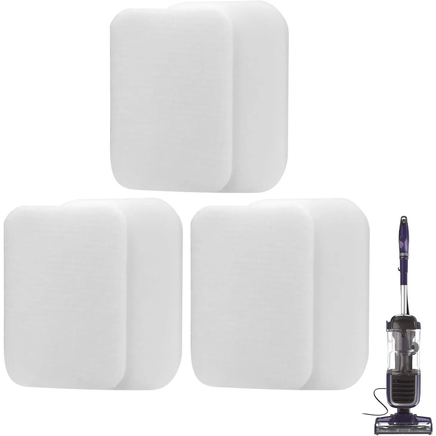 3 Pack ZU102  Filter for   ZU100,  Pro ZU60, ZU62,  Plus NV251, NV255, Swivel Pro NV150, NV151 Upright Vacuum  , Part 1238FT60 1239FT60