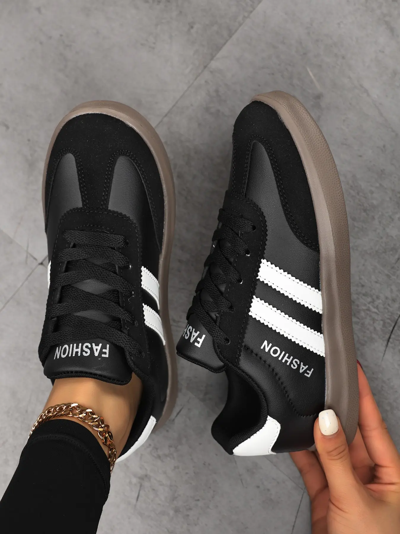Women's Thin Sole Casual Sports Shoes, Fashionable Versatile Comfortable Walking Shoes, Retro Platform Heel Women's Shoes