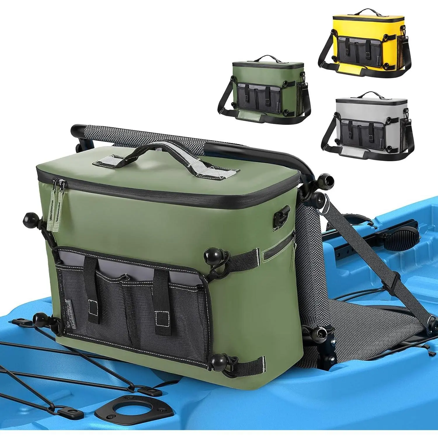 Kayak Cooler,  Seat  Cooler for Kayaks with Lawn-Chair Style Seats, Kayak Accessories Cooler Bag, Portable Ice Chest Cooler for Kayaking, Travel, Lunch, Beaches &Trips