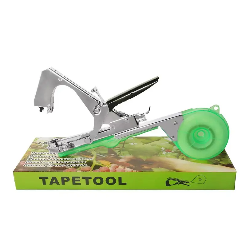 Tying Machine for Garden, Adjustable Handheld Plant Tie Tool for Grape Tomato Cucumber Stems Vegetable Vines, Ergonomic Handle, No Battery Needed Garden Supplies Set
