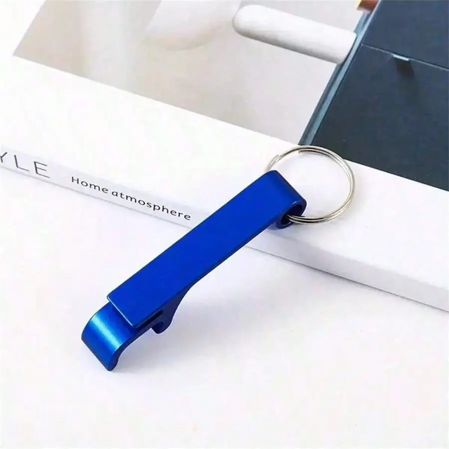 Portable Beer Opener Keychain, Mini Aluminum Bottle Opener, Drink Accessories, Wedding Party Gift, Outdoor Camping, Father's Day Present, 1/16 Pack