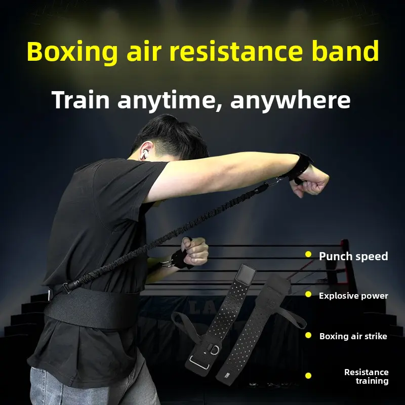 Portable Nylon Boxing Resistance Bands Set - Multi-Size Elastic Training Equipment for Home Gyms, Boxing Equipment to Boost Punch Speed and Hand Power