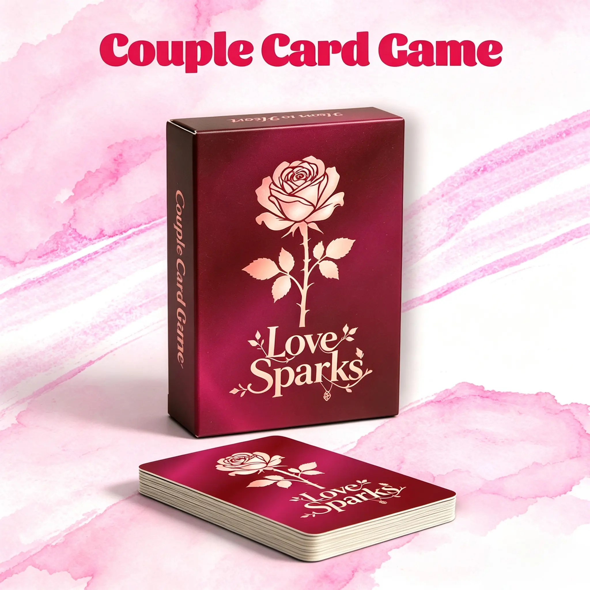 50 Love Sparks Hidden Allure Couple Challenge Game Cards, Adult Romantic Bedroom Interactive Toy Cards, Couples Dialogue Interaction Cards, Couple Bonding