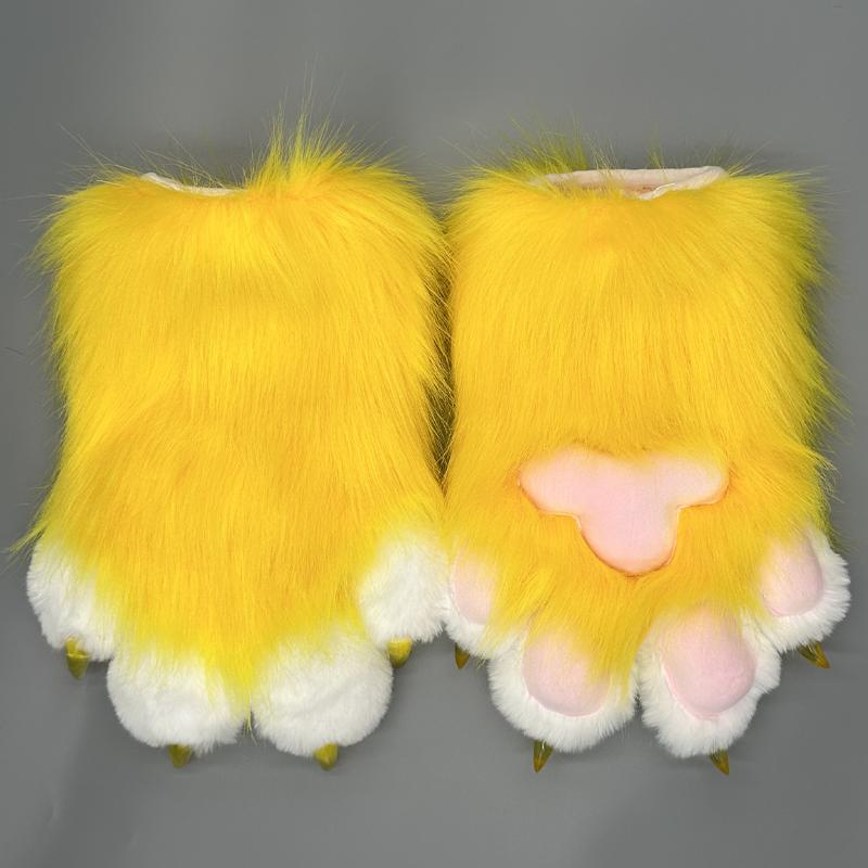 Fursuit paws gloves Furry Claw Gloves Built-in Whistle Decompression Toys Costume Party Accessories for cosplay