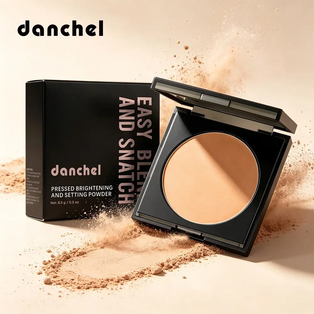 Danchel Baking Setting Powder Compact, Matte Powder, Micro-Fine Formula Controls Shine & Sets Makeup, Blurs Pores & Fine Lines, Travel-Friendly for All Skin Types, Ideal for Daily Wear