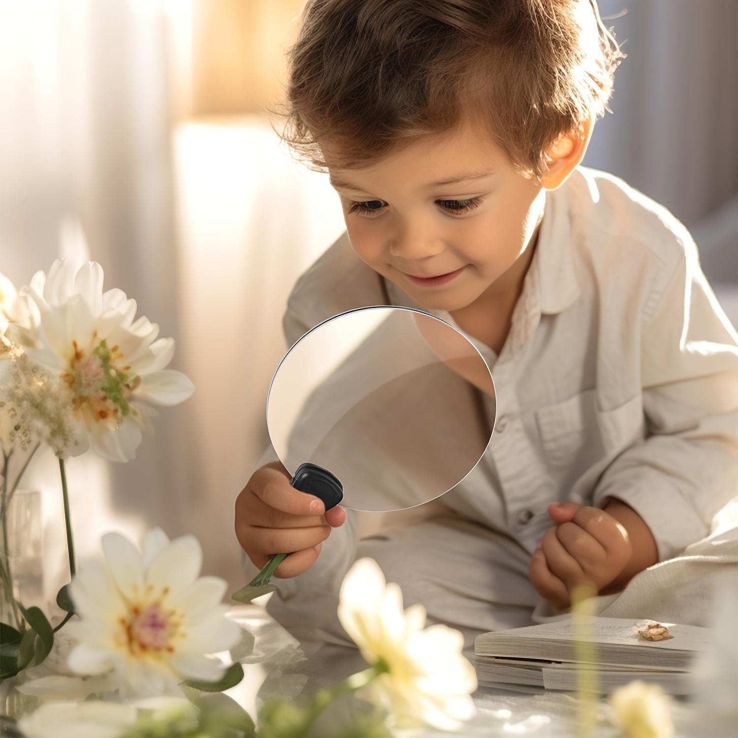 5X Magnifying Glass with Neck Wear and Adjustable Stand Hands Free Reading Magnifier for Elderly Seniors Low Vision Desk Magnifying Glass for Close Work