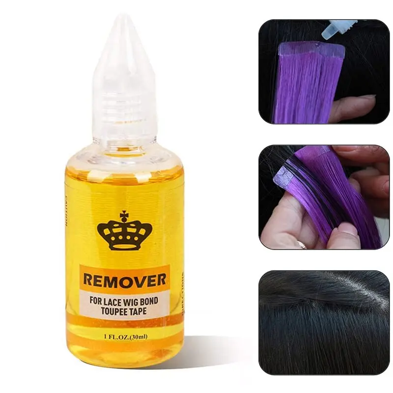 Tape in Extension Remover -  Acting Hair Extensions Remover Wig Glue Remover, Tape in Hair Extensions Adhesive Remover, Removes Hair Glue, Wig Tape, Double Sided Extension Tape ( Bottle)