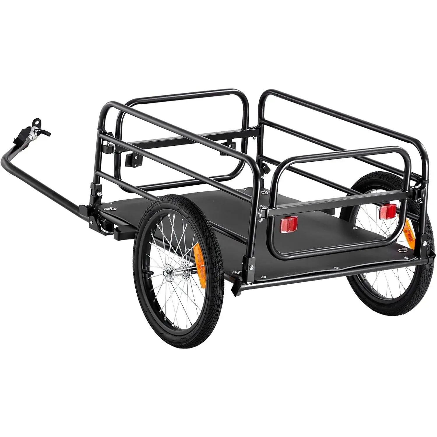 Bike Cargo Trailer, 88/100/160 lbs Load Capacity, Heavy-Duty Bicycle Wagon Cart, Foldable Compact Storage with Universal Hitch
