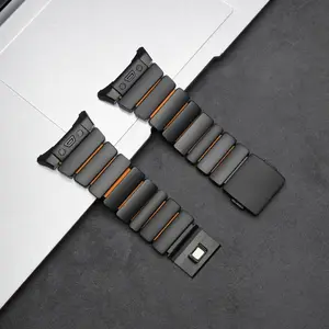 Luxury Stainless Steel Smartwatch Strap for Samsung Galaxy Watch Ultra, Titanium Metal Watchband for Samsung Galaxy Watch Ultra 7 47mm, Accessory Essentials, Smart Watch Accessories