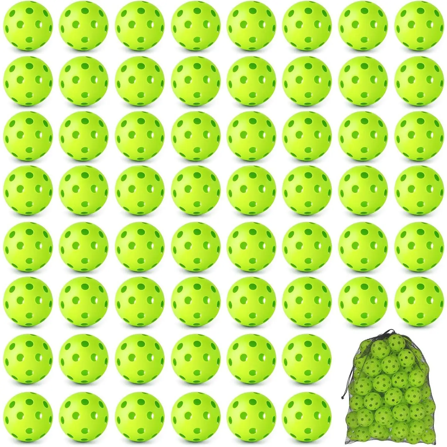 Mototo 12/30/60 Practice Baseballs for Hitting, 2.8 Inch Plastic Soft Baseballs for Practice Lightweight Soft Ball Hollow Training Softball for Sport Pitching Batting