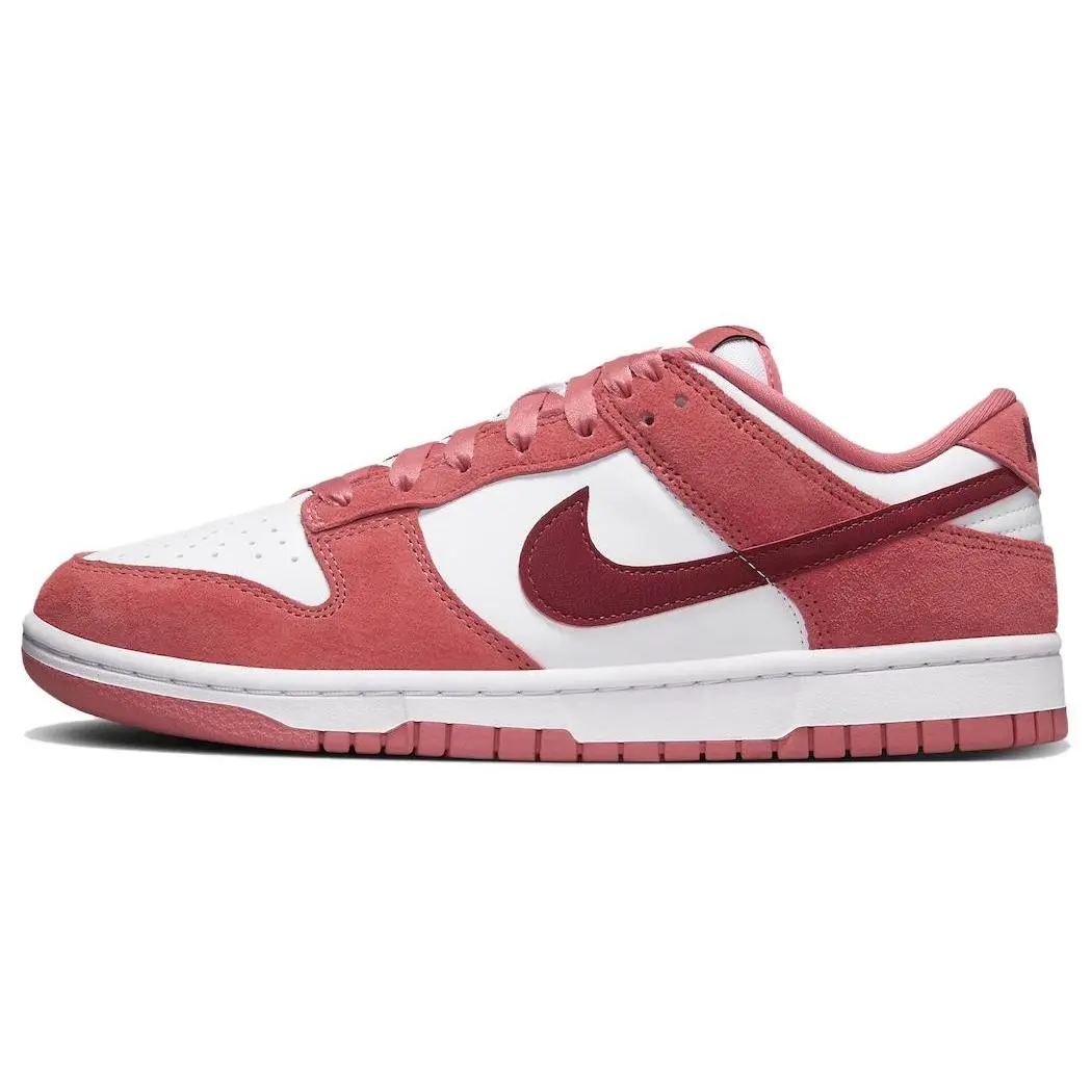 Nike Dunk Low WMNS Valentine's Day Sneakers – Lightweight, Comfortable, Pink and White Verifiable, with credentials and supporting global authentication