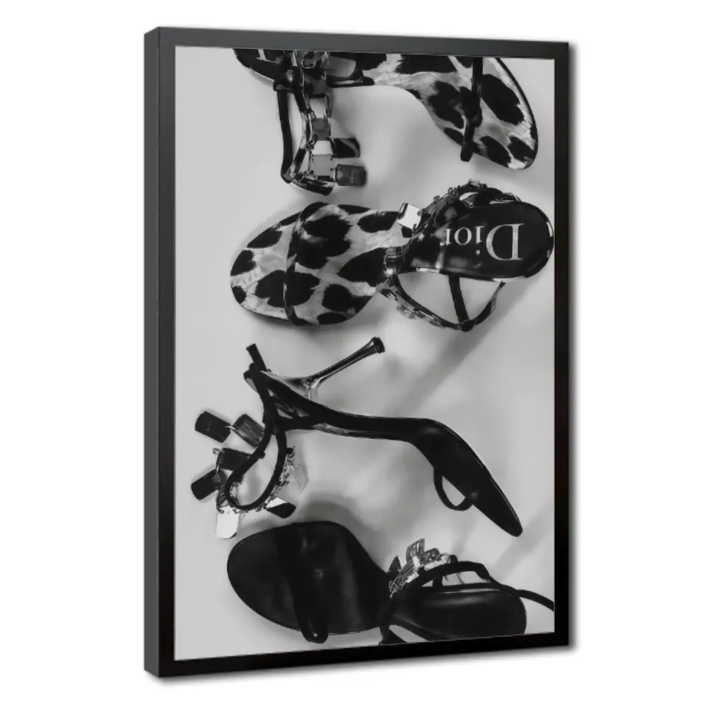 Luxury Heels Minimalist Fashion Printable Poster - Home Decor Wall Art, Ideal Funny Gift for Bedroom, Living Room wall decor fall decor 2026 posters whimsy decor poster wall art posters room decor perfect anime custom canvas print