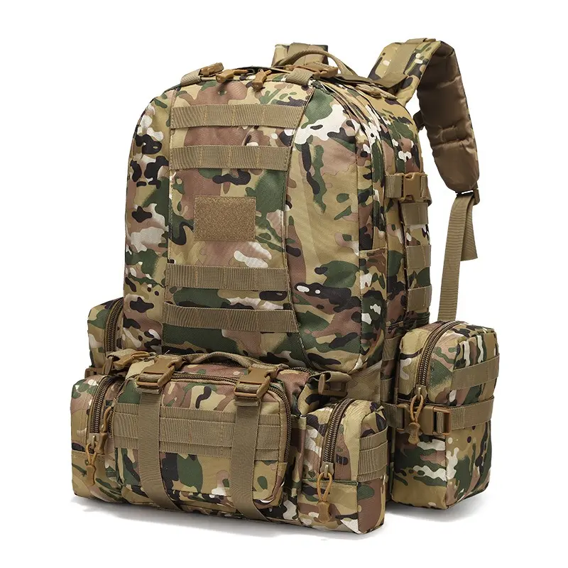 Outdoor Sports Military Fans Tactical Combination Bag Hiking Shoulder Hiking Bag Multifunctional Large Capacity Waterproof Sports Backpack