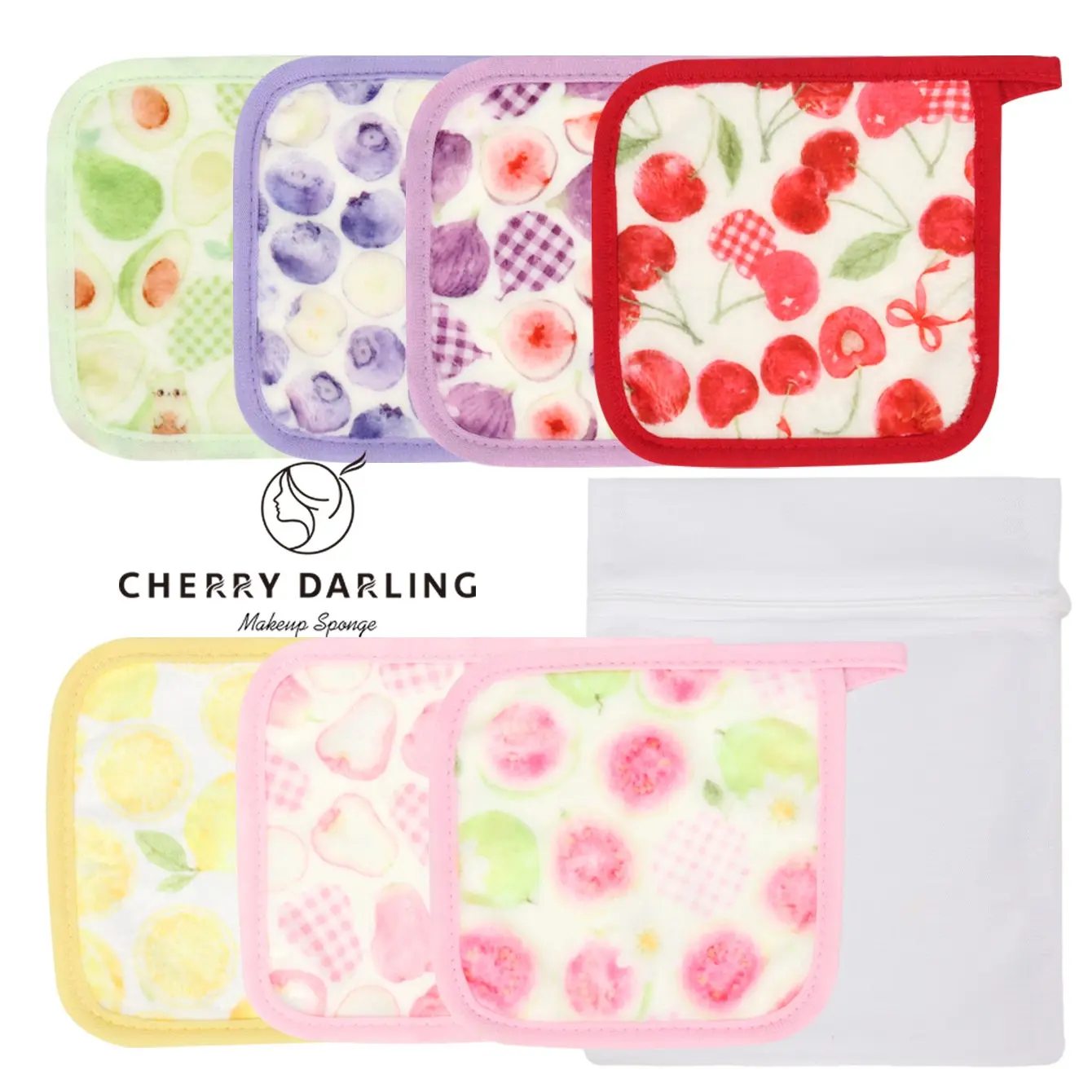 8pcs Washable Face Cleaning Cloths, & Reusable, Remove Makeup, Suitable for All Skin Types, Polyester Fiber Material