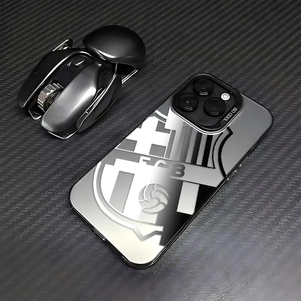 FCB Barcelona Football Team Pattern Shockproof Protective Phone Case Cover Compatible with iPhone 7 8 X XR 11 12 Mini 13 14 15 16 16e 17 17e Pro Max Air Plus