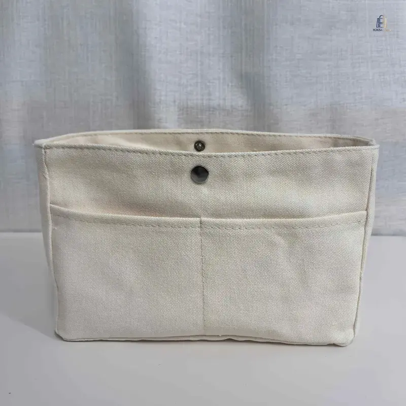 Women's Minimalist Insert Organizer Bag for Sports & Outdoor Use - Solid, High-Capacity Storage Pouch with Multiple Inner Pockets, Button Closure, All-Seasons Daily Sorting Solution,sohochic