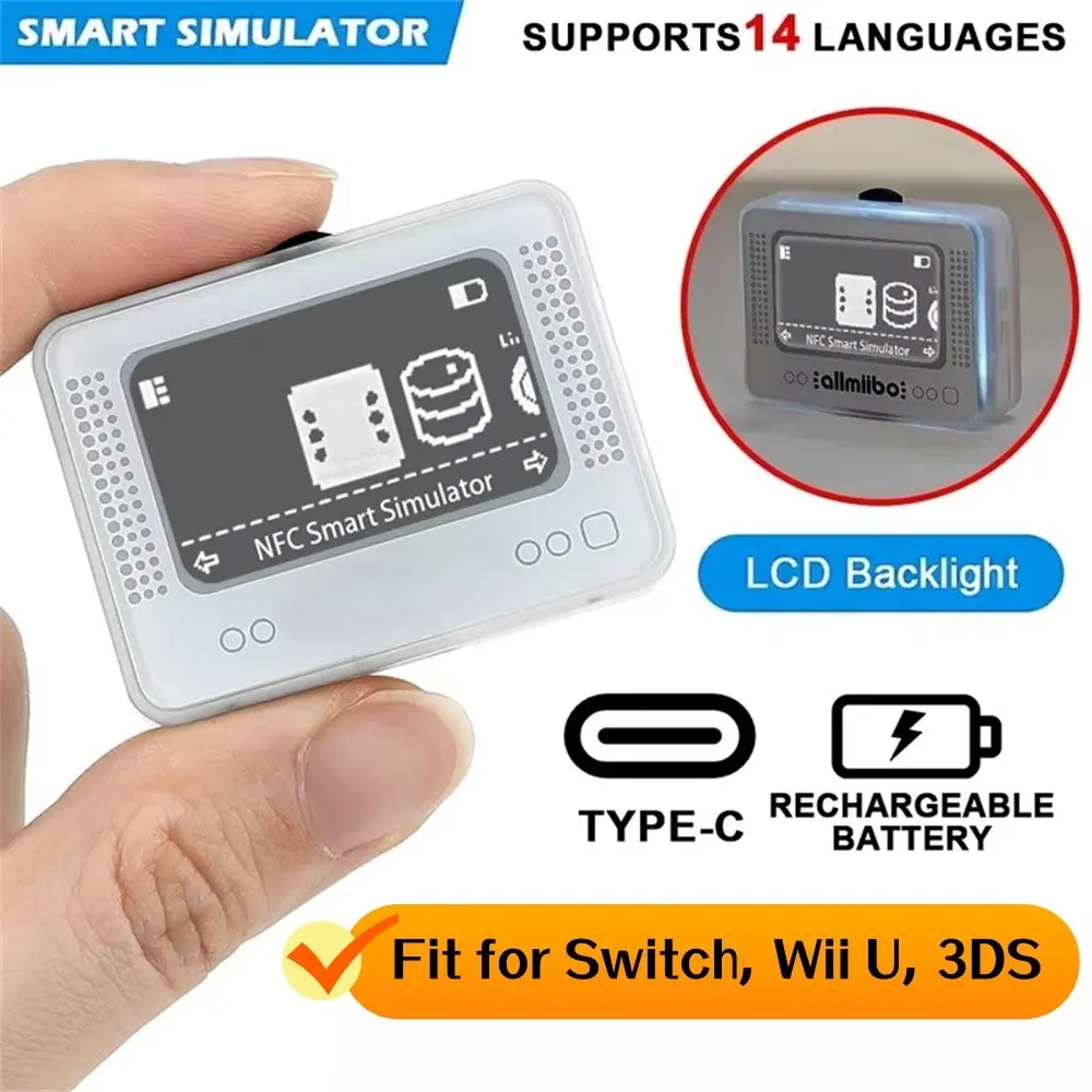Allmiibo Intelligent Rechargeable Bluetooth-Compatible Universal Emulator Writer for Switch/Wiiu Gaming Accessories