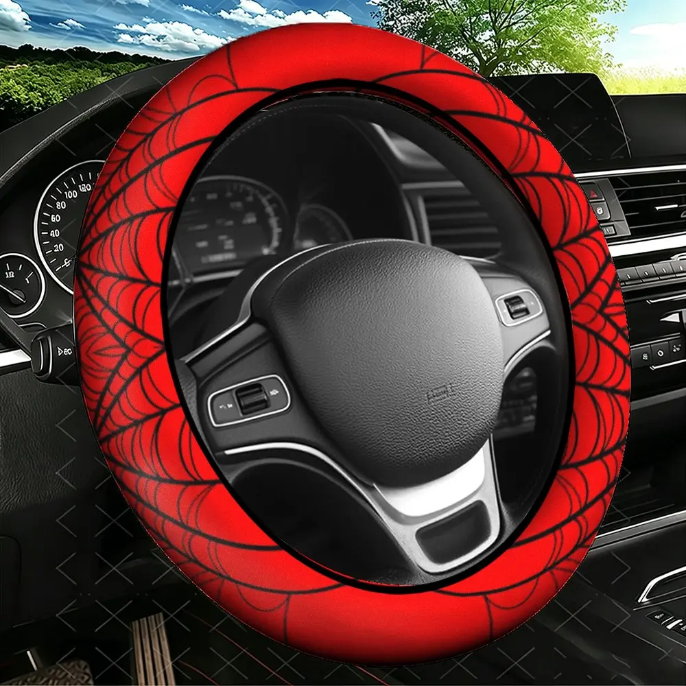 Spider Web Car Decor, 15-Inch Universal Car Accessory for Men and Women, Perfect for Halloween and Christmas, F1227a (4)
